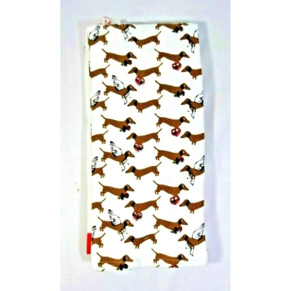 Envogue With Love Cupid Dachshunds Dog Valentine's Day Kitchen Towels 2-Piece - Picture 2 of 2
